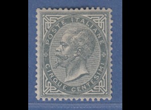 Italien 1863 Victor Emanuel II. 5 C. Mi.-Nr. 16 sauber ungebraucht , einwandfrei