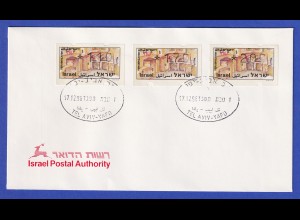 ATM Israel Touristik Grabeskirche ohne Nr. Satz 110-170-200 gest. 17.12.96 Brief