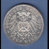Deutsches Kaiserreich Sachsen Tod König Georg 5 Mark 1904 E fast stempelglanz !