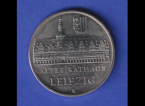 DDR 5 Mark Gedenkmünze 1984 Leipzig Altes Rathaus stempelglanz stg