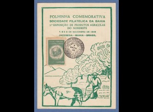 Brasilien 1948 Folhinha 1° exposicao de produtos agricolas do nordeste Jacobina