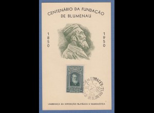 Brasil 1950 Folhinha Centenário da fundacao de Blumenau 1850 - 1950 Mi.-Nr. 510