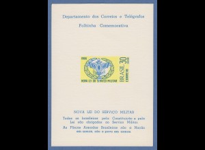 Brasilien 1966 Folhinha Filatélica Neues Militärdienst-Gesetz , ungestempelt