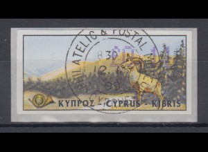Zypern Amiel-ATM 1999 Mi-Nr. 3 Wert 0,11 mit Ersttags-O 