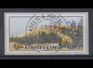Zypern Amiel-ATM 1999 Mi-Nr. 3 Wert 0,21 mit Ersttags-O 