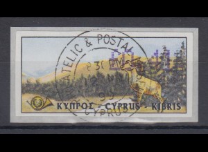 Zypern Amiel-ATM 1999 Mi-Nr. 3 Wert 0,41 mit Ersttags-O 
