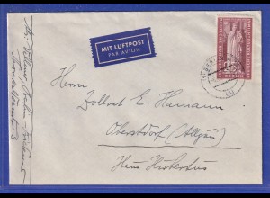 Berlin 1957 hl. Uta Mi.-Nr. 173 auf Lp-Brief von Berlin nach Oberstdorf