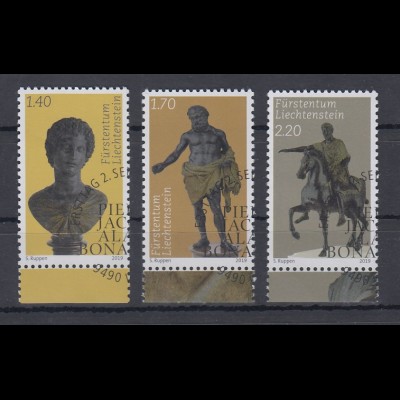 Liechtenstein 2019 Fürstliche Schätze Skulpturen von Antico Mi.-Nr. 1954-56 ET-O