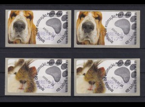 Portugal 2005 ATM Hund / Hamster SMD Mi-Nr 50-51 je Satz AZUL 2 Werte ET-O
