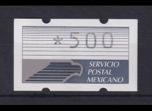 Mexiko ATM Klüssendorf Mi.-Nr. 2 Wert 500 **