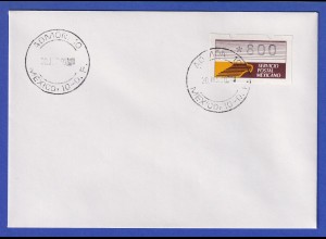 Mexiko Klüssendorf-ATM 1. Ausgabe x-Papier Wert 800 auf blanco-Brief