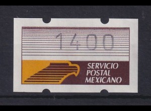 Mexiko Klüssendorf-ATM 1. Ausgabe x-Papier Wert 1400 **