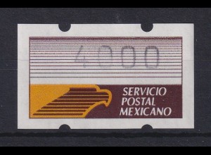 Mexiko Klüssendorf-ATM 1. Ausgabe x-Papier Wert 4000 **
