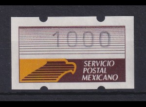 Mexiko Klüssendorf-ATM 1. Ausgabe x-Papier Wert 1000 **