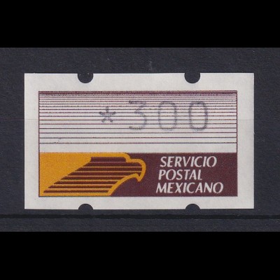 Mexiko Klüssendorf-ATM 1. Ausgabe x-Papier Wert 300 **