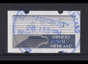Mexiko Klüssendorf-ATM 2. Ausgabe Wert 5 gest. 26.AGO 1994
