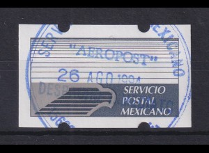 Mexiko Klüssendorf-ATM 2. Ausgabe Leerfeld, gest. 26 AGO 1994