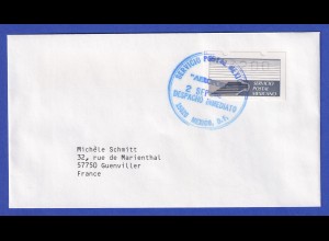 Mexiko Klüssendorf-ATM 2. Ausgabe Wert 200 auf Brief nach Frankreich , 2.9.1994