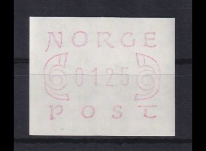 Norwegen ATM Mi.-Nr. 2.1a (schmale 0) Portowertstufe 0125 **