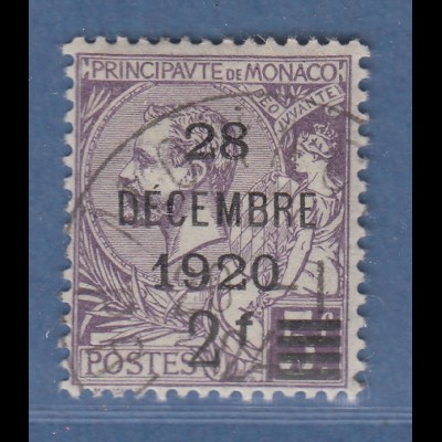 Monaco 1920 Taufe der Erbprinzessin Antoinette Mi.-Nr. 48 sauber gestempelt O 