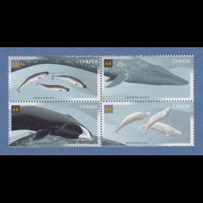Kanada / Canada 2000 Wale Mi.-Nr. 1934-1937 Viererblock **