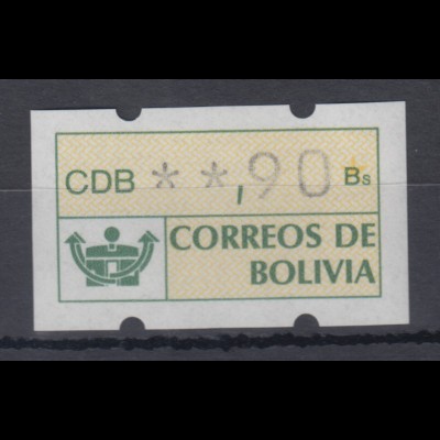 Bolivien / Bolivia ATM Wert 90 ** 