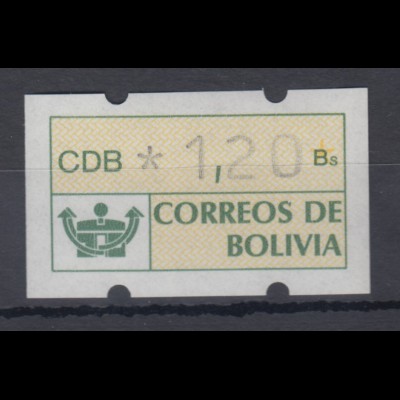 Bolivien / Bolivia ATM Wert 120 ** 