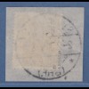Saar 2 1/2 Pfennig in guter Farbe dunkelgrüngrau (bronzegrau) Type I Mi.-Nr. 2bI