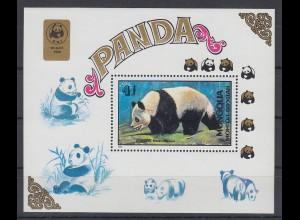 Mongolei 1989 Großer Panda nicht katalogisierter Sonderblock.