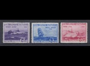 Rumänien 1936 Marine-Ausstellung Bukarest Mi.-Nr. 519-21 Satz kpl. **