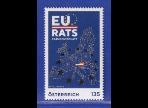 Österreich 2018 Sondermarke Europäische Union Europasterne Mi.-Nr. 3403