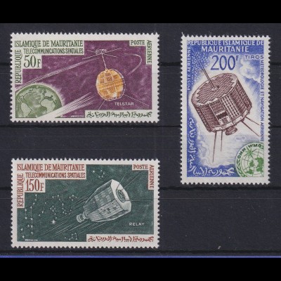 Mauretanien 1966 Weltraum / Satelliten 3 Werte **