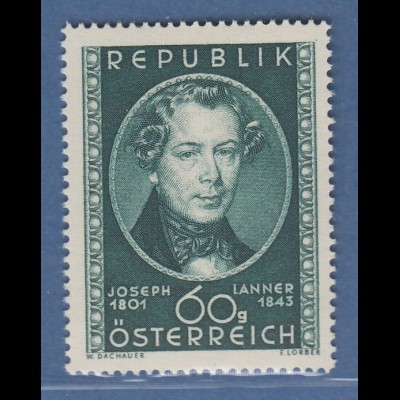 Österreich 1951 Sondermarke 150. Geburtstag von Joseph Lanner Mi.-Nr. 964