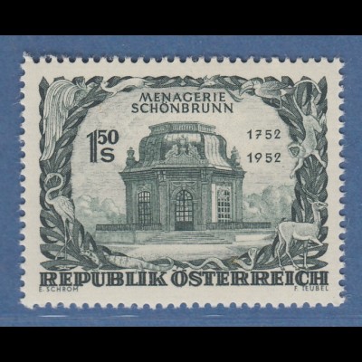 Österreich 1952 Sondermarke 200 Jahre Tiergarten von Schönbrunn Mi.-Nr. 973