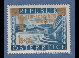 Österreich 1953 Sondermarke 60 Jahre Gewerkschaftsbewegung Mi.-Nr. 983