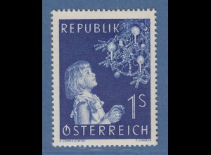Österreich 1954 Sondermarke Weihnachten Mi.-Nr. 1009