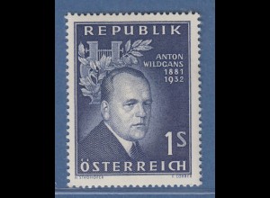 Österreich 1957 Sondermarke 25. Todestag von Anton Wildgans Mi.-Nr. 1033