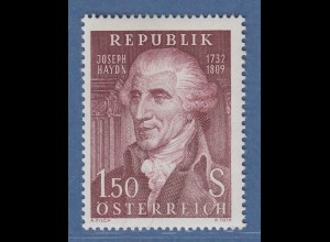 Österreich 1959 Sondermarke 150. Todestag von Joseph Haydn Mi.-Nr. 1066