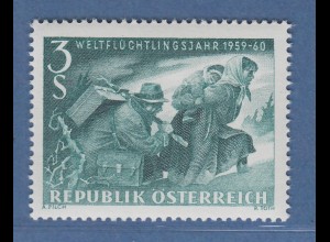 Österreich 1960 Sondermarke Weltflüchtlingsjahr 1959/60 Mi.-Nr. 1074