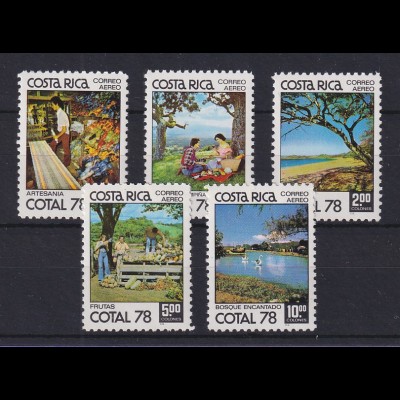 Costa Rica 1978 Tourismus COTAL 78 Mi.-Nr. 987-91 Satz 5 Werte **