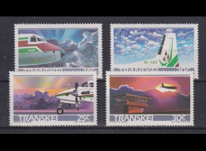 Südafrika RSA Transkei 1987 10 Jahre Fluggesellschaft Mi.-Nr. 197-200 kpl. ** 