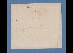 Saar 1921 25-Mark-Wert Mi-Nr. 69 mit Ideal-O ST.WENDEL, geprüft GEIGLE BPP