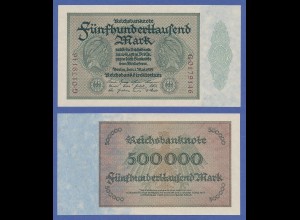 Banknote Deutsches Reich 500000 Mark in guter kassenfrischer Erhaltung ! 