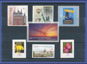 Bundesrepublik alle selbstklebenden Briefmarken des Jahrgangs 2009 komplett **