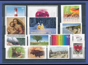 Bundesrepublik alle selbstklebenden Briefmarken des Jahrgangs 2012 komplett **