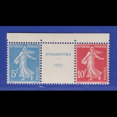 Frankreich 1927 Einzelmarken aus Block 2 Mi.-Nr. 218 und 219 ** 