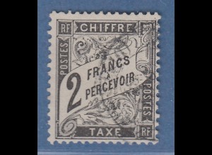 Frankreich 1882 Portomarke 2 Fr. schwarz Mi.-Nr. 22 gestempelt