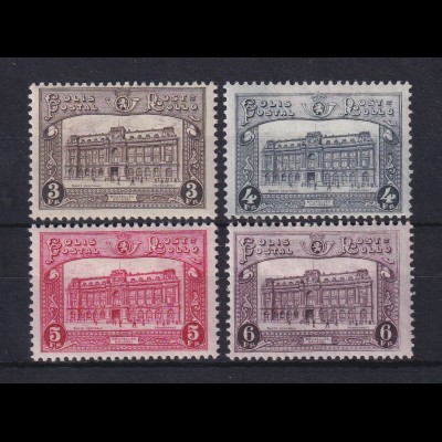 Belgien 1929 Paketmarken Hauptpostamt Brüssel Mi.-Nr. 3-6 Satz kpl.ungebraucht *
