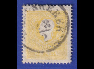 Österreich 2.Ausgabe Franz Joseph 2Kr. gelb Type II Mi.-Nr. 10 II gest.