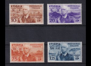 Italienisch-Äthiopien 1936 Freimarken Viktor Emanuel III. Mi.-Nr. 1-2, 6-7 *